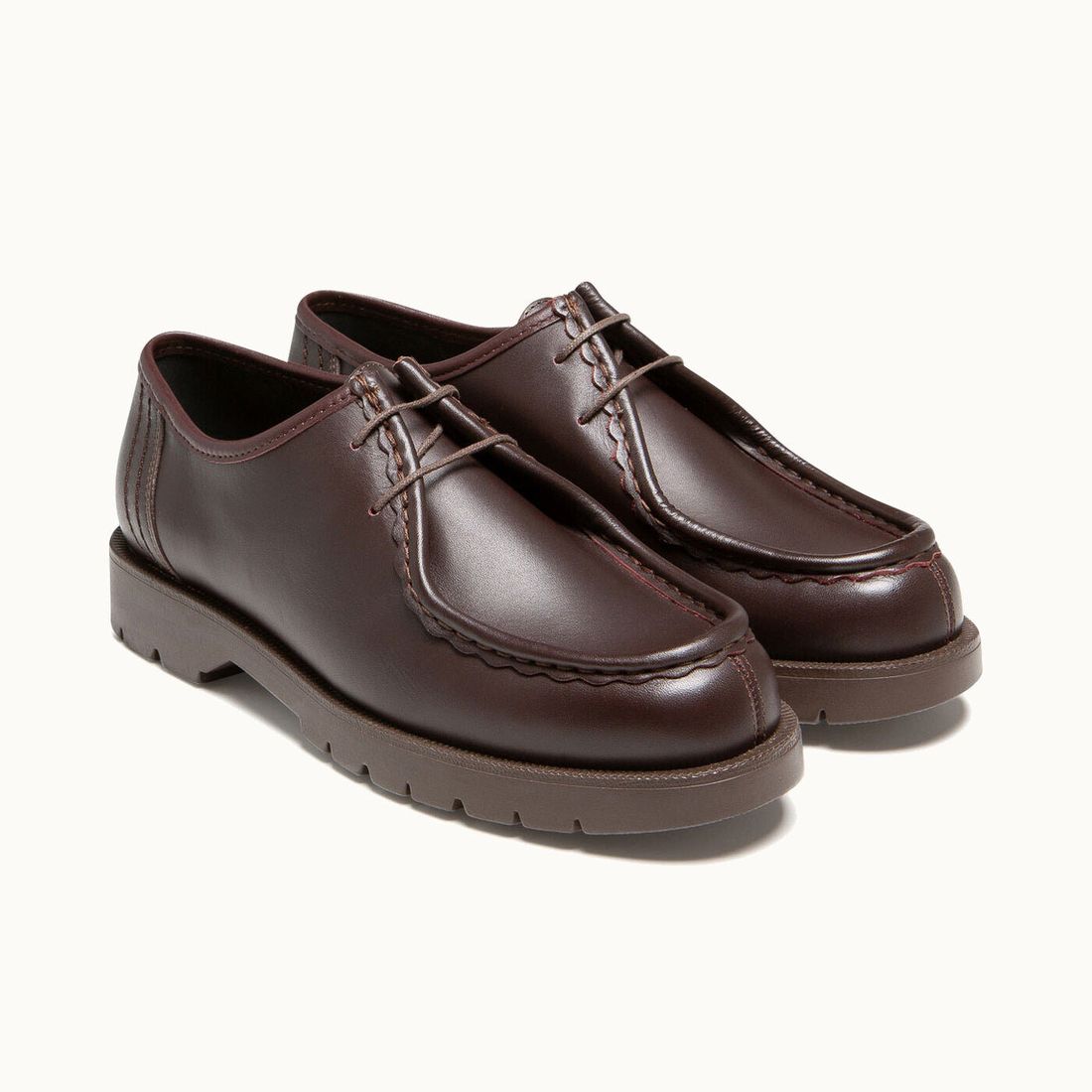 The Kleman PADROR derby in burgundy leather.